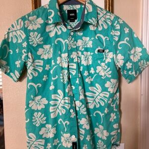 Vans Boy’ Aqua Floral Shirt